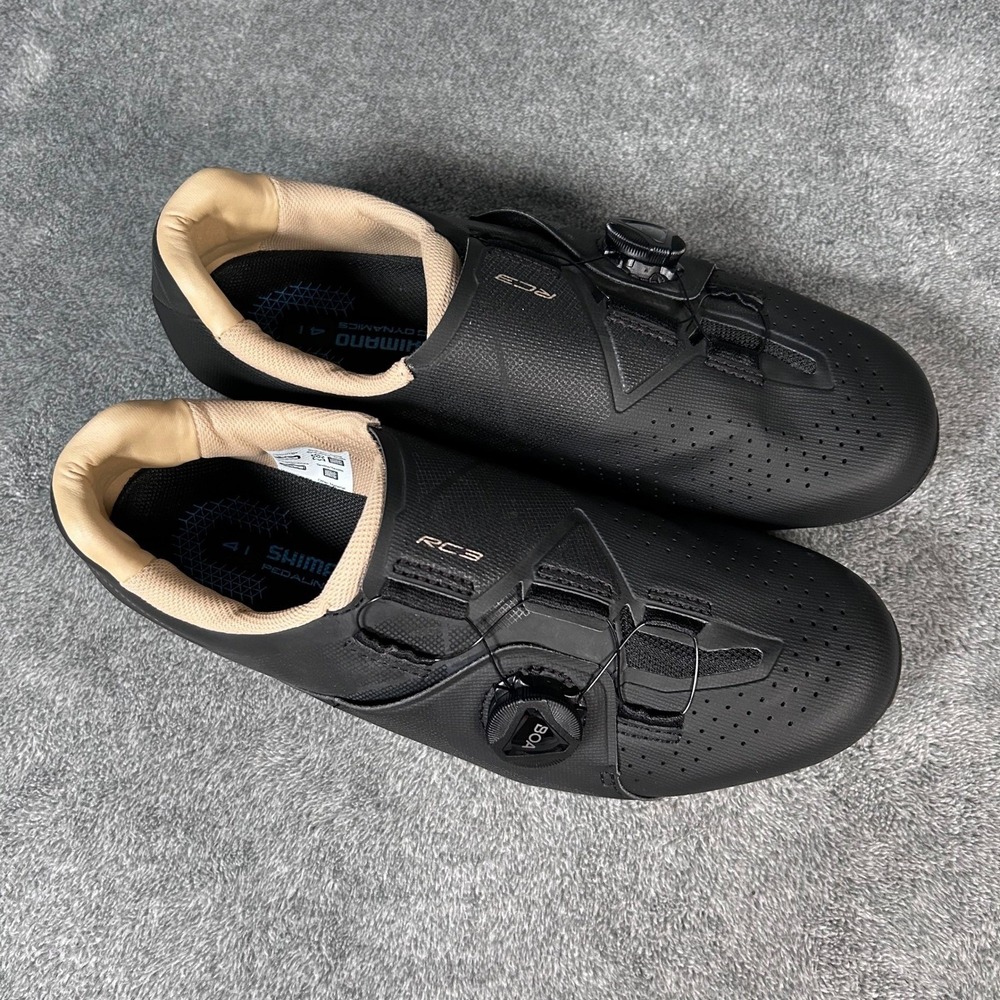 Shimano Road Cycling Shoes RC3 RC300 Black BOA Dial Womens EU 38 US 6.5 - New - Picture 2 of 11